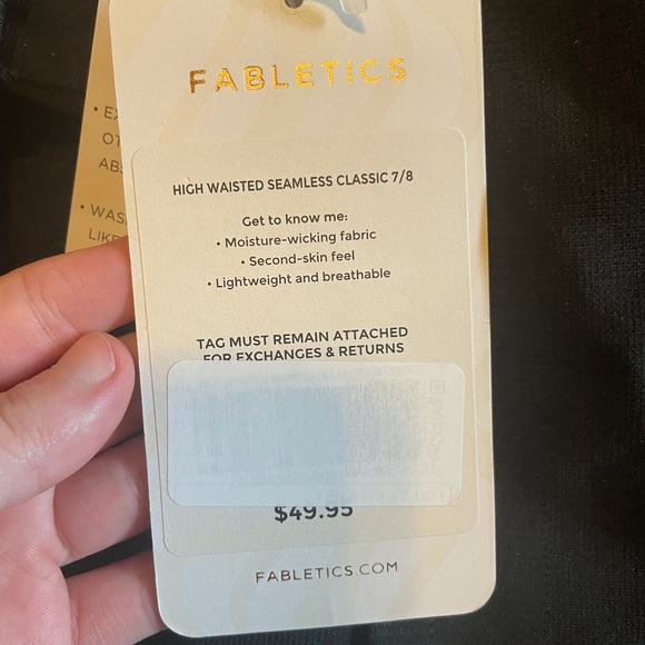 Fabletics high waisted seamless classic 7/8 - Picture 7 of 7